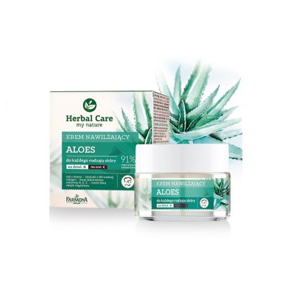 FARMONA HERBAL CARE ALOE Дневен/Нощен хидратиращ крем за лице, 50 мл.