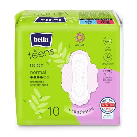 BELLA FOR TEENS RELAX Дамски превръзки памук део, 10бр.