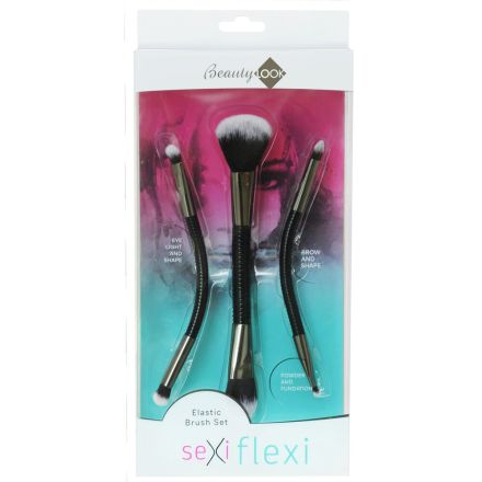 INTERVION 415406  SEXY FLEXI BEAUTY LOOK Комплект четки за грим, 3бр.