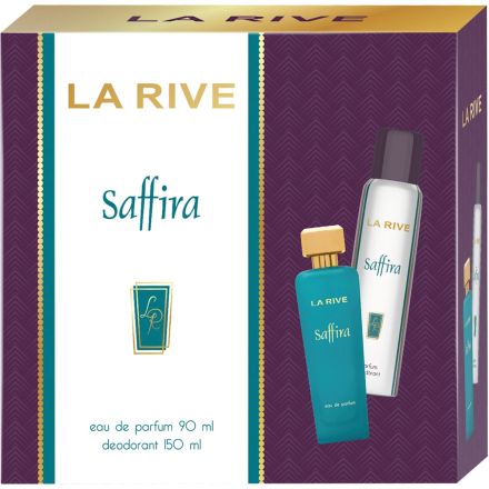 LA RIVE SAFFIRA Комплект тоалетна вода 90мл.+део спрей 150мл.