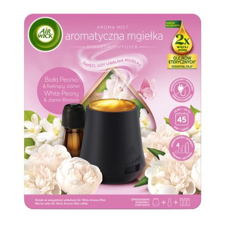 AIR WICK Арома мист дифузер +пълнител божур, 20 мл.