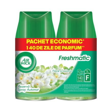 AIR WICK DUO Пълнител фрезия и жасмин, 2X250мл.