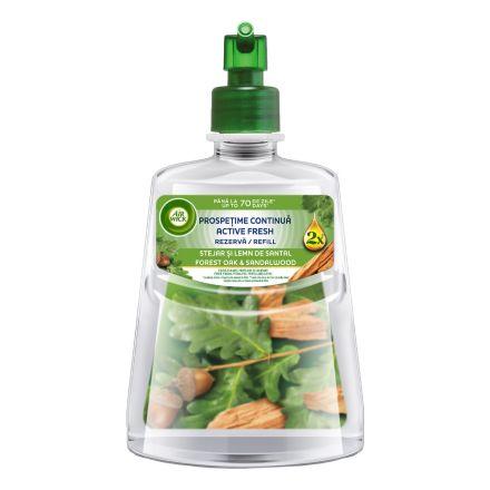 AIR WICK ACTIVE FRESH Пълнител за автоматичен спрей сандалово дърво и горски дъб, 228 мл