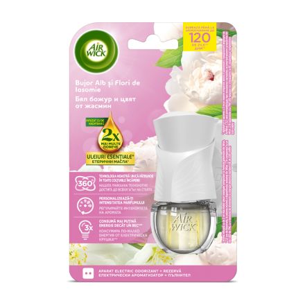 AIR WICK EXTRA OILS  Електрически комплект божур и жасмин, 19 мл.