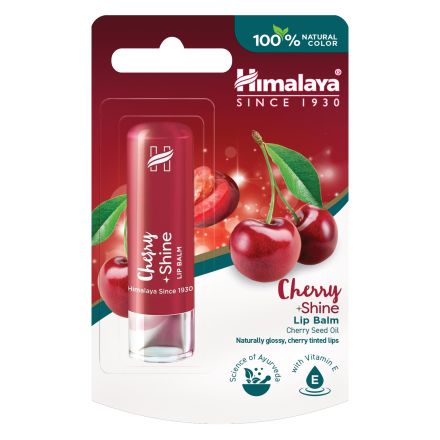 HIMALAYA CHERRY+SHINE Балсам за устни,  4,5 г.