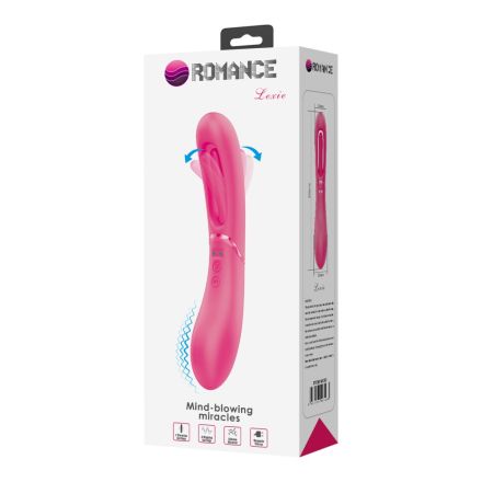 ROMANCE LEXIE PINK Вибратор за G-точката с движещ се език, 20см.