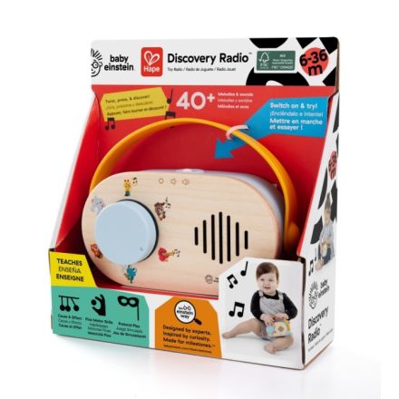 HAPE Дървена играчка радио, 1бр.