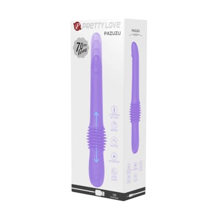 PRETTY LOVE PAZUZU LAVENDER Луксозен вибратор със специфични движения, 29см.