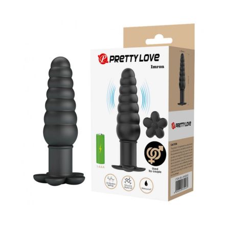 PRETTY LOVE AEOLIS BLACK Мини анален вибратор, 11см.