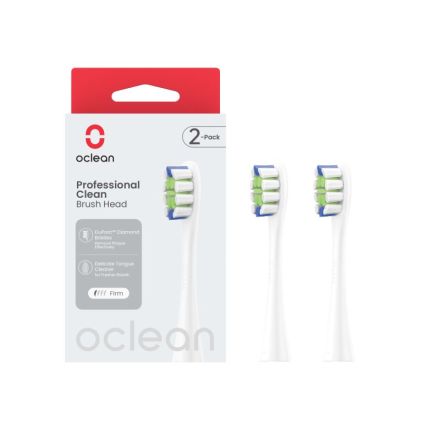 OCLEAN PROFESSIONAL CLEAN 2PACK P1C1 W02 Накрайници за четка, 2бр. бели