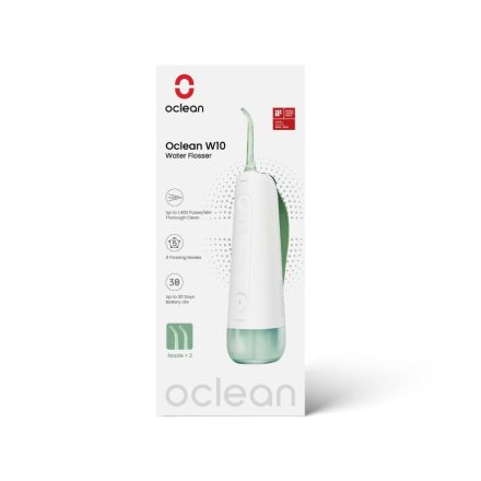 OCLEAN W10 Зъбен душ, 2бр, накрайника, 5 режима, 200мл., зелен