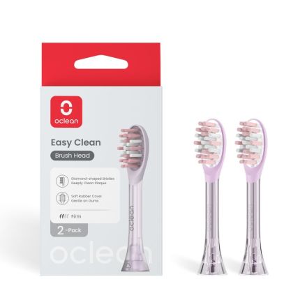 OCLEAN P1K4-2 за Ease Pro Накрайници за четка за зъби, 2бр., Розови