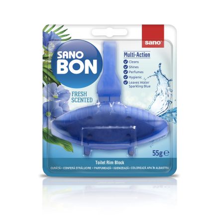 SANO BON FRESH Тоалетно блокче 5в1 класик, 55гр.