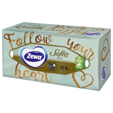 ZEWA SOFTIS Кърпи за лице  4пл., 80бр.