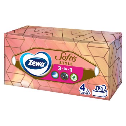ZEWA SOFTIS Кърпи за лице  4пл., 80бр.