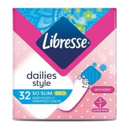LIBRESSE SO SLIM DEO Ежедневни превръзки, 32 бр.