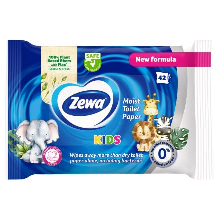 ZEWA KIDS Влажна тоалетна хартия, 42 бр.