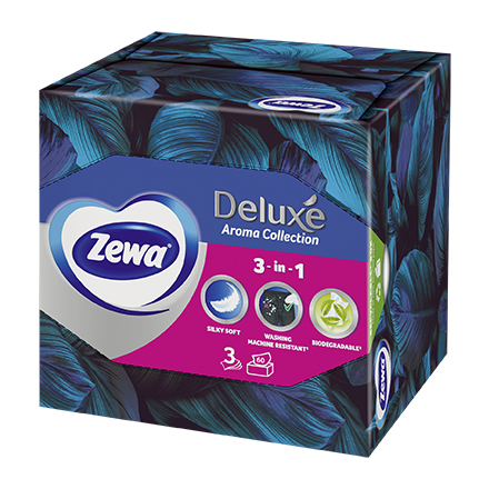 ZEWA DELUXE AROMA COLLECTION Кърпички за лице 3 пласта, 60 бр.