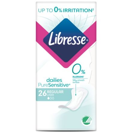 LIBRESSE PURE SENSITIVE NORMAL Ежедневни превръзки, 26бр.
