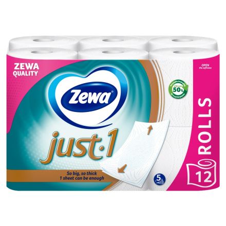 ZEWA JUST ONE Тоалетна хартия 12 ролки