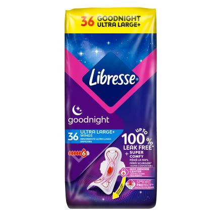 LIBRESSE ULTRA GOODNIGHT Дамски превръзки, 36бр.
