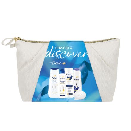 DOVE ORIGINAL Комплект део спрей 150мл.+дущ гел, 225мл.+лосион за тяло, 250мл.+сапун, 90гр.+шампоан, 250мл.