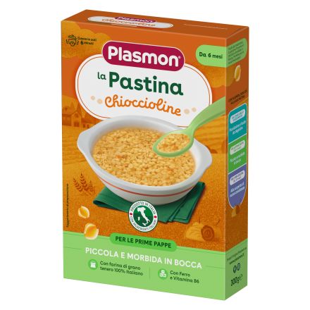 PLASMON CHIOCCIOLINE Бебешка паста охювчета, 6+м, 300 гр
