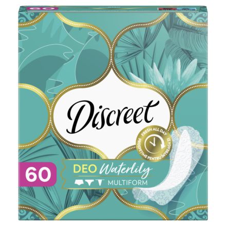 DISCREET DEO WATERLILY Ежедневни превръзки,60 бр