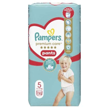 PAMPERS Premium Care Гащички S5, 52 бр.