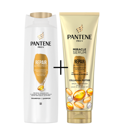 PANTENE RЕPAIR&PROTECT Шампоан 360мл.+ Балсам за коса 3 Minute Miracle  200мл.