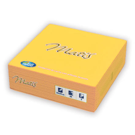  SOFT FLOWERСалфетки 33х33 жълти, 30 бр.