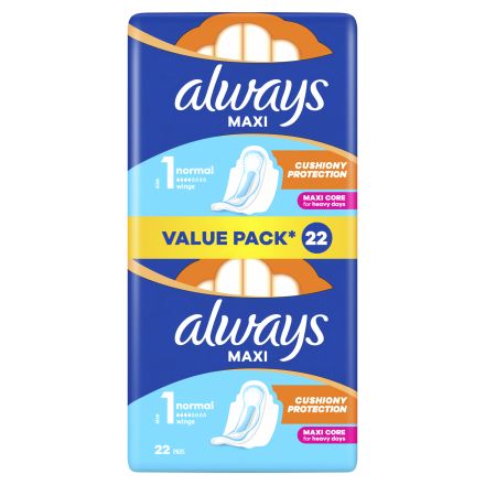 ALWAYS MAXI Размер 1 Дамски превръзки, 22 бр.