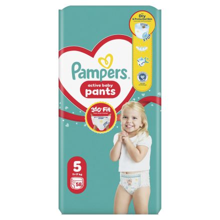 PAMPERS PANTS GIANT PACK S5 12-17КГ Гащички, 58бр.