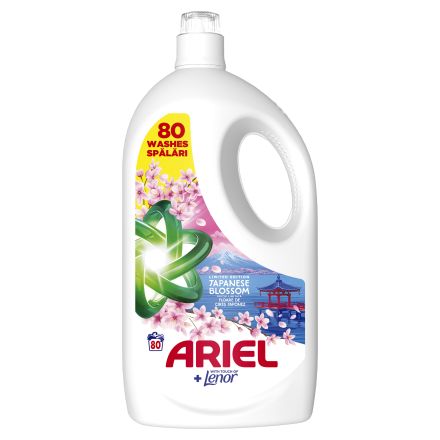 ARIEL LIMITED JAPANESE BLOSSOM Течен перилен препарат, 80 пранета