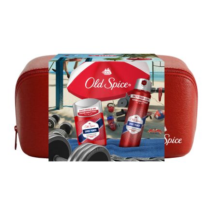 OLD SPICE SPORT POWER Комплект део стик, део спрей, несесер