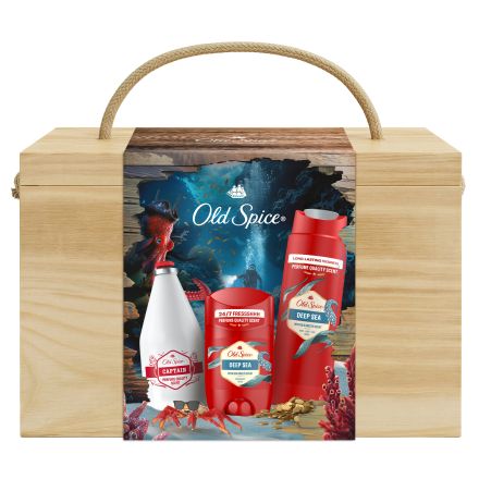 OLD SPICE  DEEP SEA Комплект део стик, афтършейв, душ гел