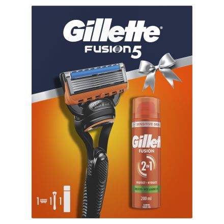 GILLETTE FUSION 5 Комплект самобръсначка, ножче, гел за бръснене