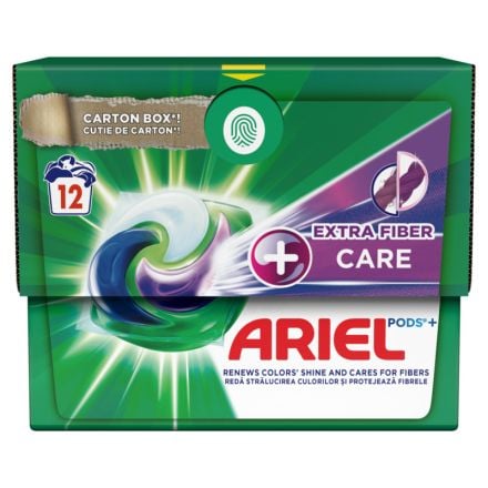 ARIEL PODS FIBER CARE Капсули за пране, 12 бр.