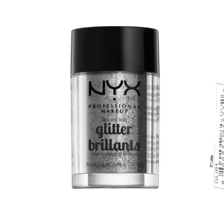 NYX PROFESSIONAL MAKE UP Глитер за лице GLI10 Silver