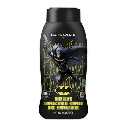 NATURAVERDE BATMAN Детски шампоан и душ гел 2в1, 250мл