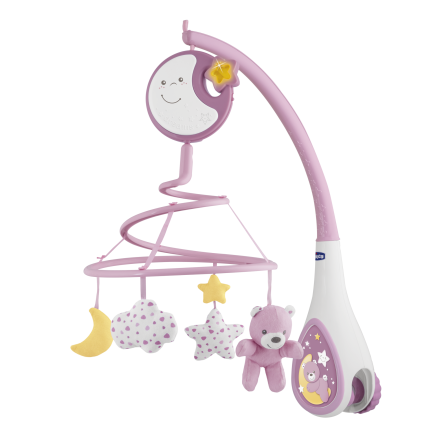 CHICCO Бебешка въртележка 4В1 розов