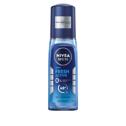 NIVEA MEN FRESH ACTIVE Мъжка део спрей помпа, 75 мл