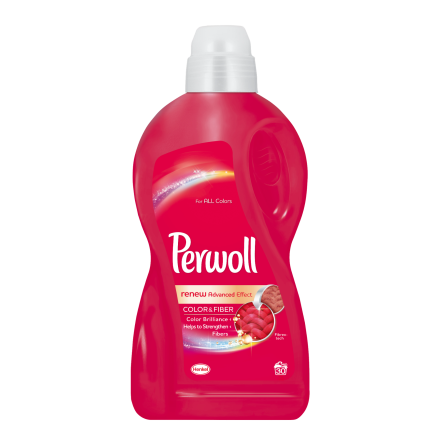 PERWOLL COLOR & FIBER Течен перилен препарат, 30 пранета, 1.8 л.