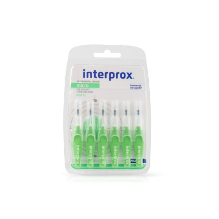 DENTAID INTERPROX 4G micro 0.9mm, ISO 2 Интердентални четки за зъби, 6 бр./оп.