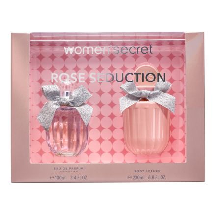 WOMEN SECRET ROSE SEDUCTION, Подаръчен комплект Парфюмна вода 100 мл + Лосион за тяло, 200 мл