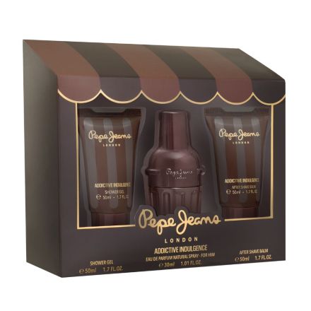 PEPE JEANS ADDICTIVE INDULGENCE Подаръчен комплект за мъже с парфюмна вода 30 мл + душ гел 50 мл + афтършейв 50 мл PEPE JEANS ADDICTIVE INDULGENCE Подаръчен комплект за мъже с парфюмна вода 30 мл + душ гел 50 мл + афтършейв 50 мл