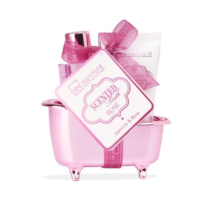 IDC SCENTED BATH ROSE Комплект душ гел+лосион+вана поставка