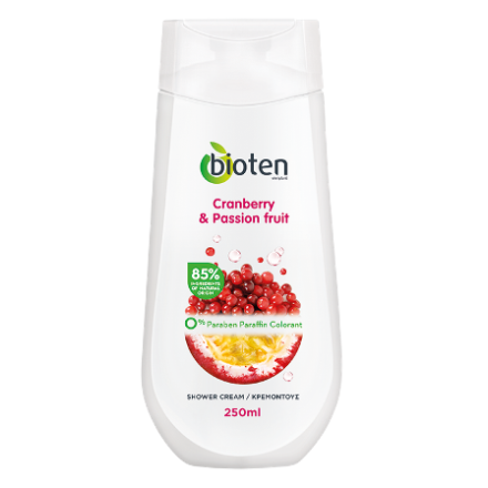 BIOTEN Душ крем CRANBERRY & PASSION, 250 мл.
