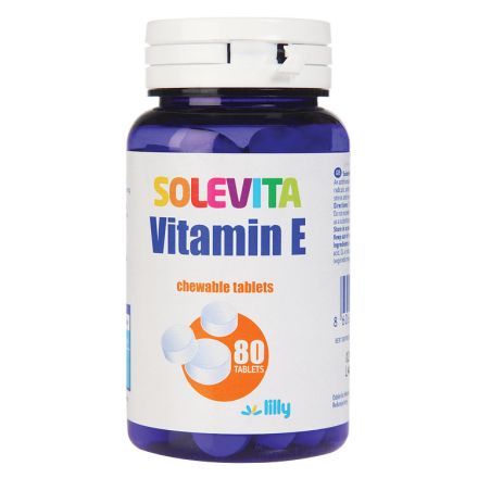 SOLEVITA Дъвчащи таблетки с витамин Е, 80 бр.