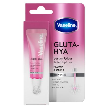 VASELINE GLUTA HYA  Серумен гланц за устни рози, 10мл.